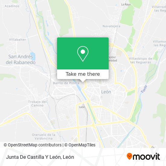 Junta De Castilla Y León map