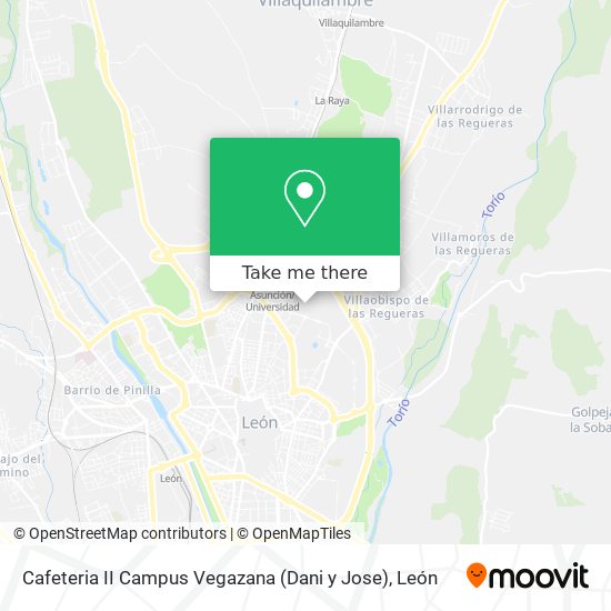 Cafeteria II Campus Vegazana (Dani y Jose) map