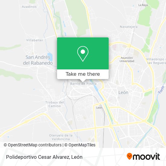 Polideportivo Cesar Alvarez map