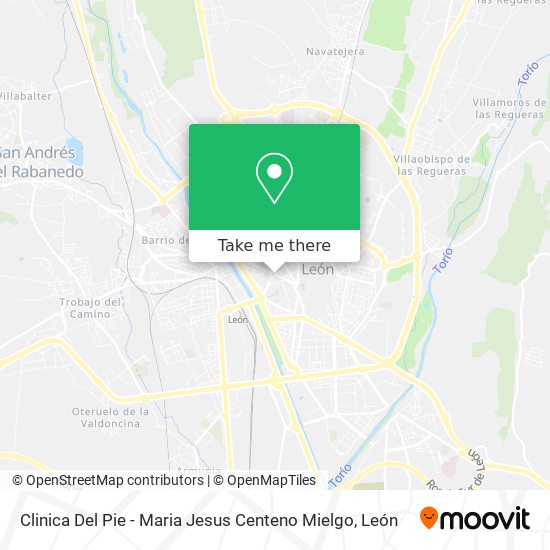 Clinica Del Pie - Maria Jesus Centeno Mielgo map