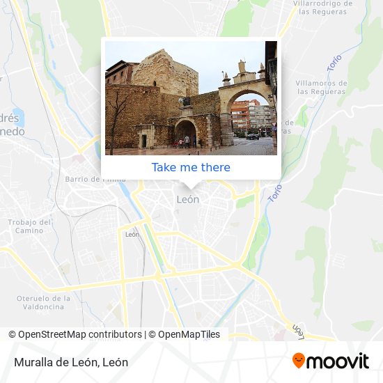 Muralla de León map