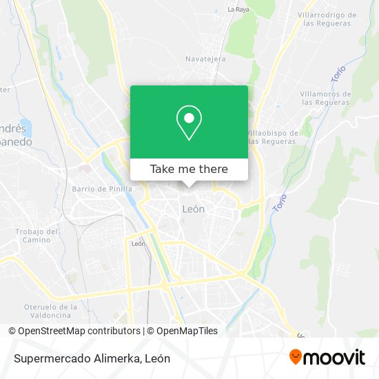 Supermercado Alimerka map