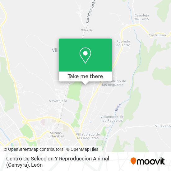 Centro De Selección Y Reproducción Animal (Censyra) map