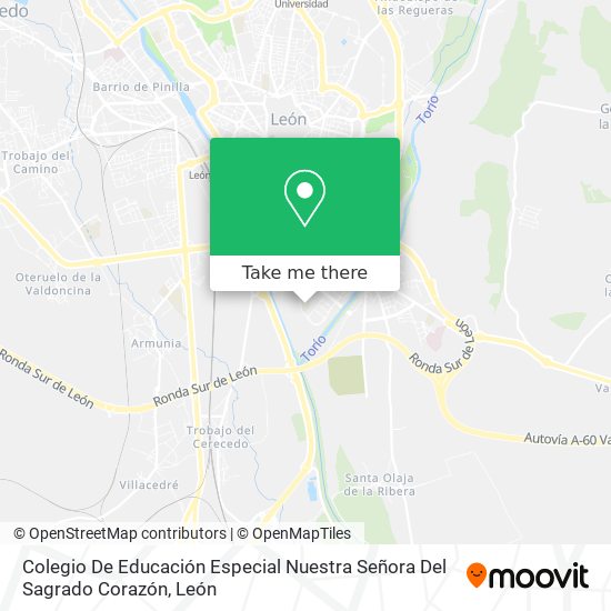 mapa Colegio De Educación Especial Nuestra Señora Del Sagrado Corazón