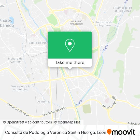 Consulta de Podología Verónica Santin Huerga map