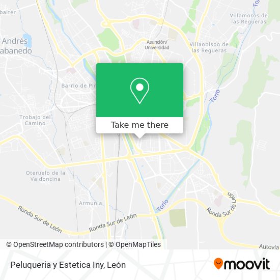 Peluqueria y Estetica Iny map