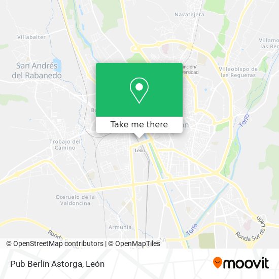 Pub Berlín Astorga map