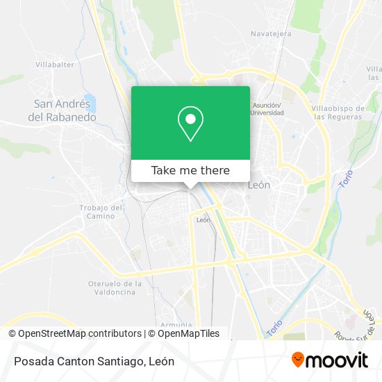Posada Canton Santiago map