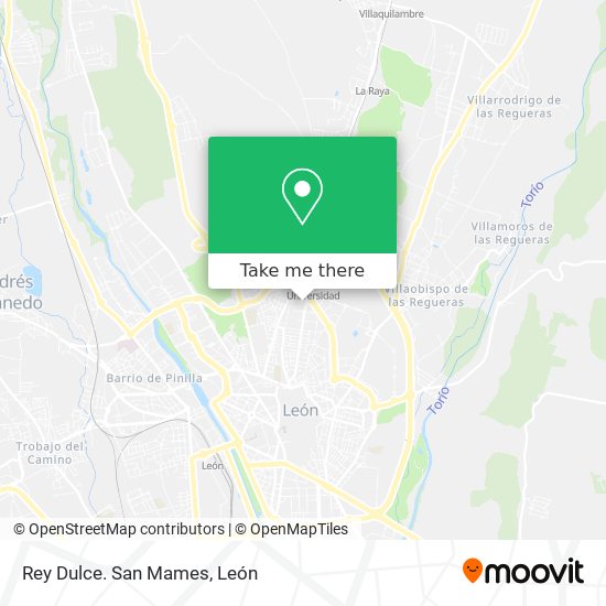 Rey Dulce. San Mames map