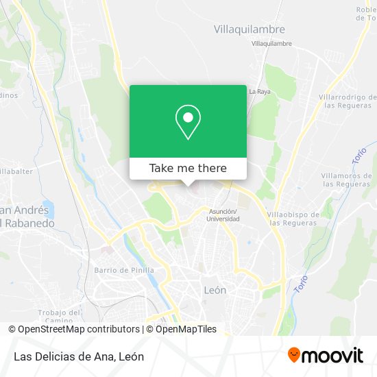 Las Delicias de Ana map