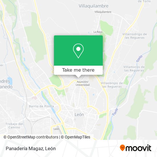 Panadería Magaz map