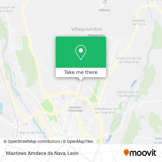 Mastines Amdece de Nava map