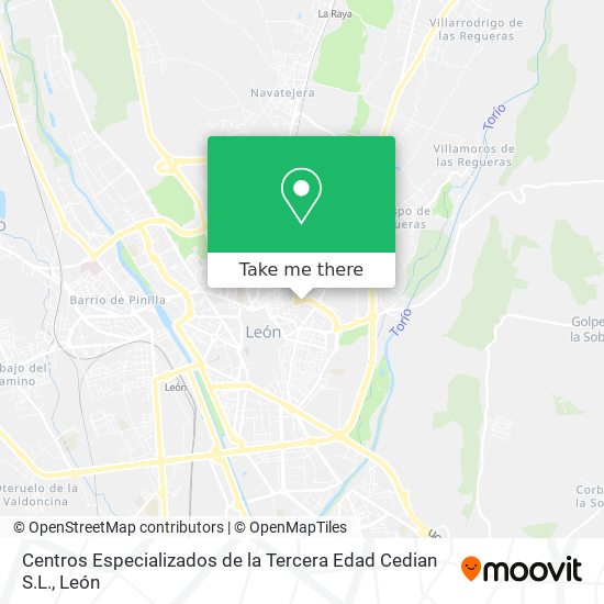 Centros Especializados de la Tercera Edad Cedian S.L. map