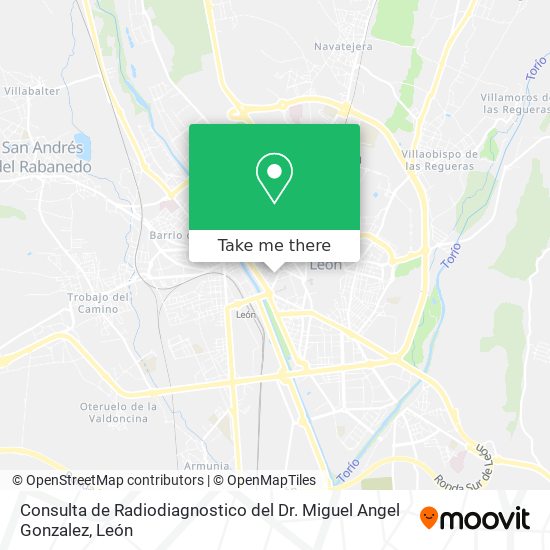 Consulta de Radiodiagnostico del Dr. Miguel Angel Gonzalez map