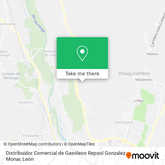 Distribuidor Comercial de Gasóleos Repsol Gonzalez Monar map