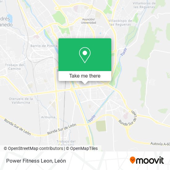 Power Fitness Leon map