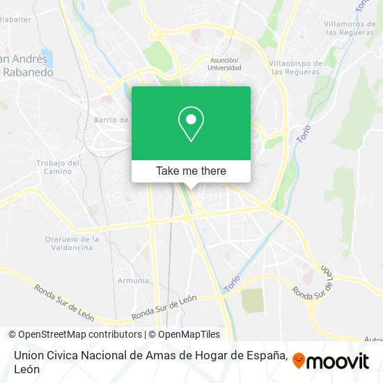 Union Civica Nacional de Amas de Hogar de España map