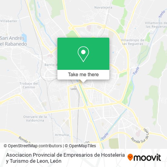 Asociacion Provincial de Empresarios de Hosteleria y Turismo de Leon map