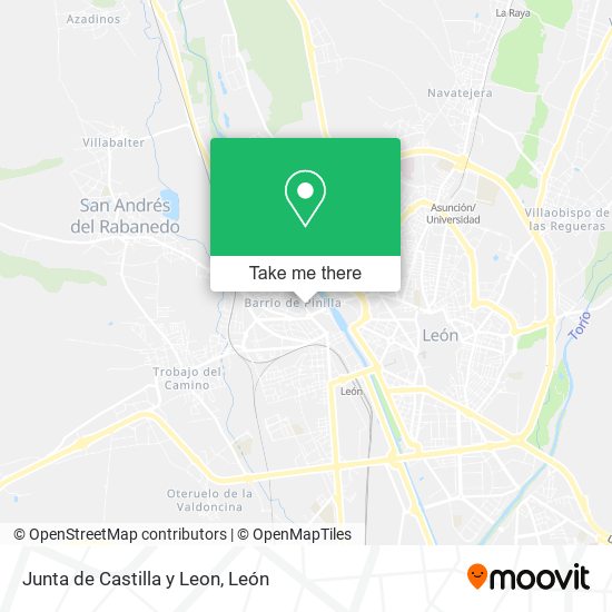 Junta de Castilla y Leon map