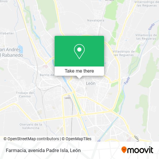 Farmacia, avenida Padre Isla map