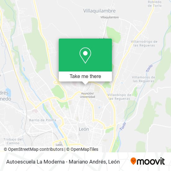 mapa Autoescuela La Moderna - Mariano Andrés