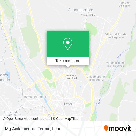 Mg Aislamientos Termic map