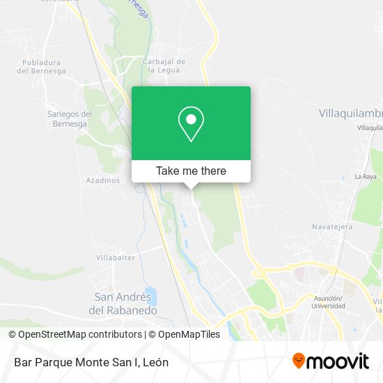 mapa Bar Parque Monte San I