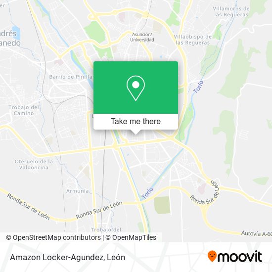 Amazon Locker-Agundez map