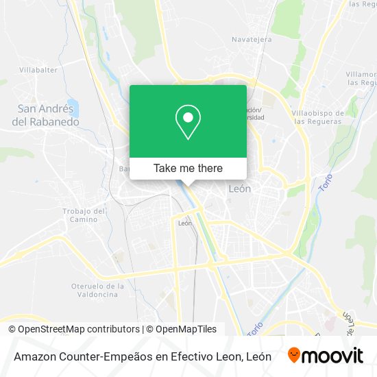 Amazon Counter-Empeãos en Efectivo Leon map