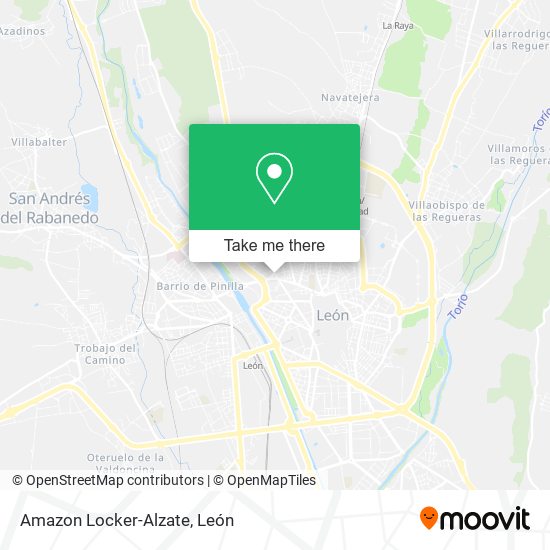 Amazon Locker-Alzate map