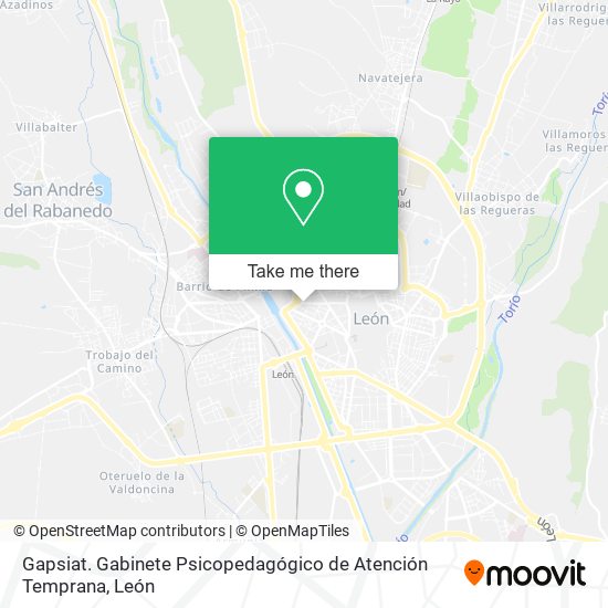 mapa Gapsiat. Gabinete Psicopedagógico de Atención Temprana