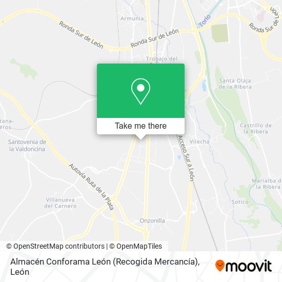Almacén Conforama León (Recogida Mercancía) map