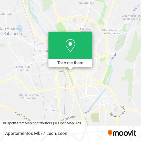 Apartamentos Mk77 Leon map