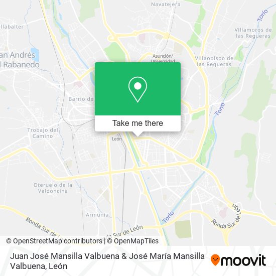 Juan José Mansilla Valbuena & José María Mansilla Valbuena map