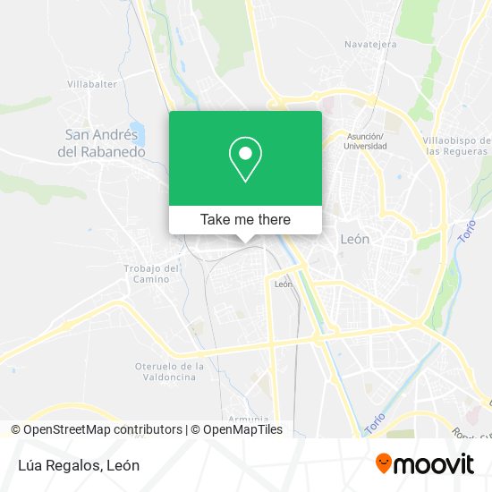 Lúa Regalos map