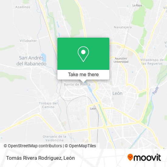 Tomás Rivera Rodriguez map