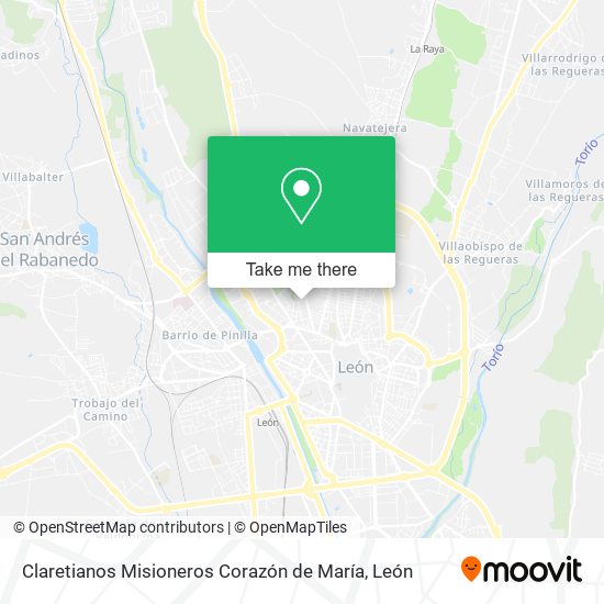 Claretianos Misioneros Corazón de María map