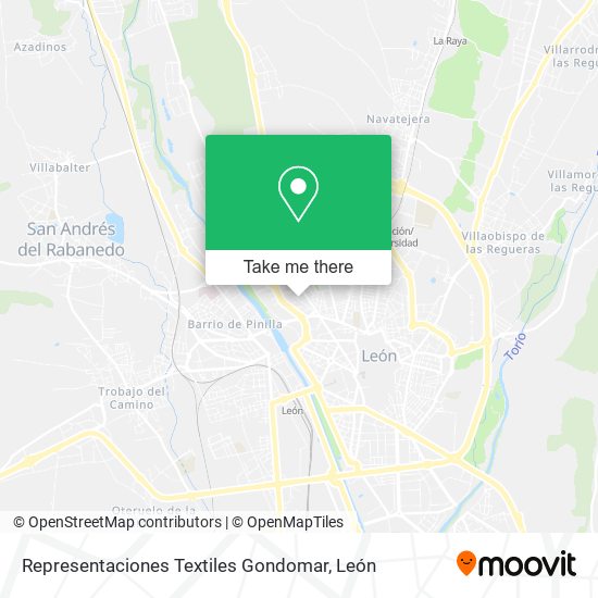 Representaciones Textiles Gondomar map