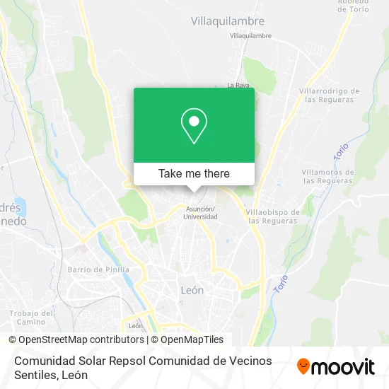 Comunidad Solar Repsol Comunidad de Vecinos Sentiles map