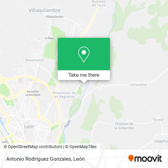 Antonio Rodríguez Gonzales map