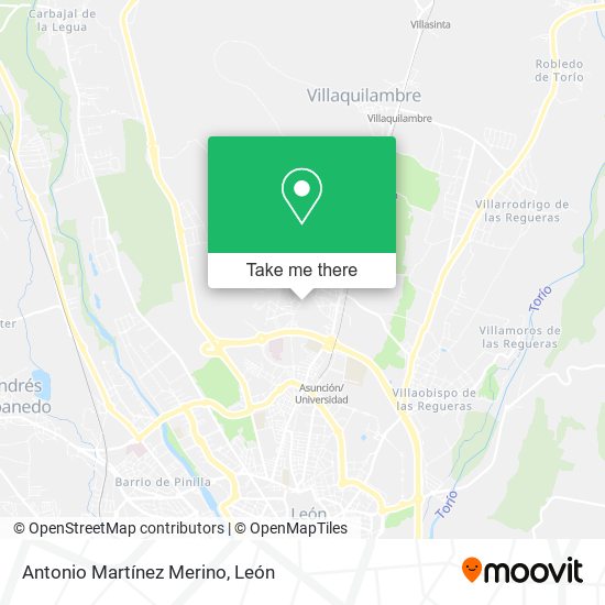 Antonio Martínez Merino map