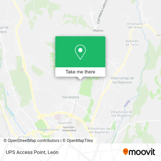 Ups Access Point map
