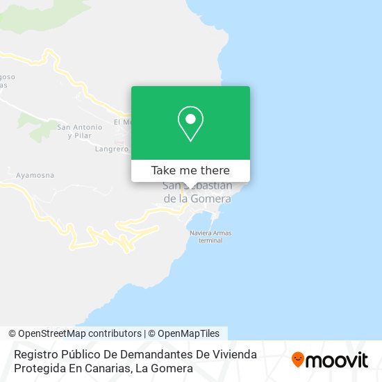 Registro Público De Demandantes De Vivienda Protegida En Canarias map