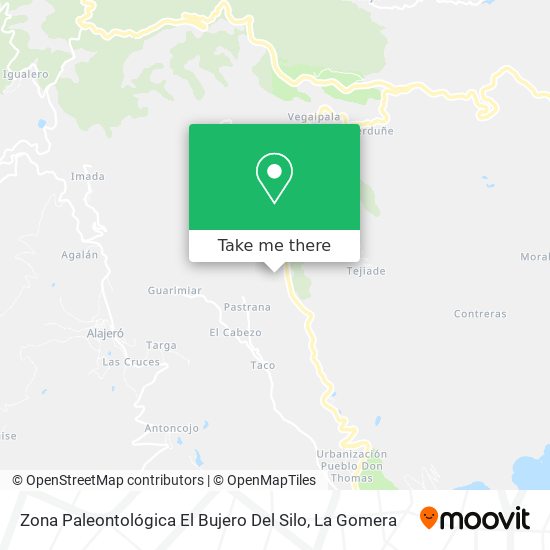 Zona Paleontológica El Bujero Del Silo map