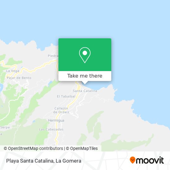 Playa Santa Catalina map