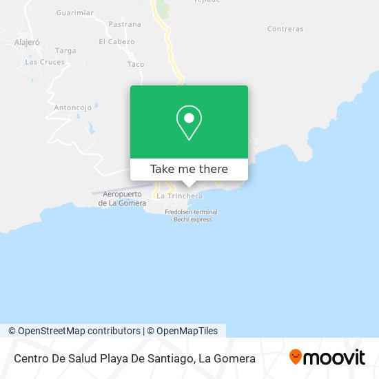 Centro De Salud Playa De Santiago map