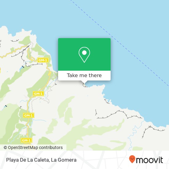 Playa De La Caleta map