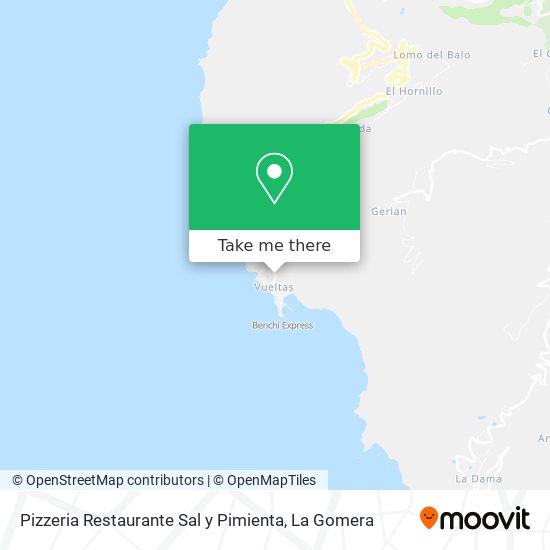 Pizzeria Restaurante Sal y Pimienta map