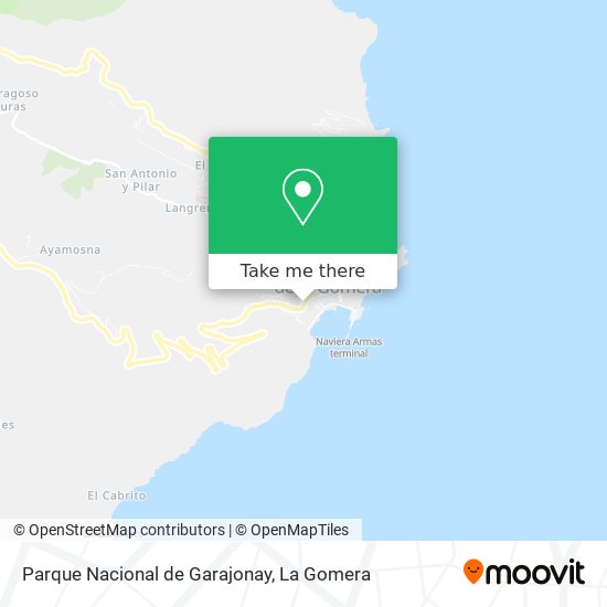 Parque Nacional de Garajonay map