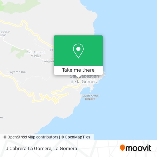 J Cabrera La Gomera map